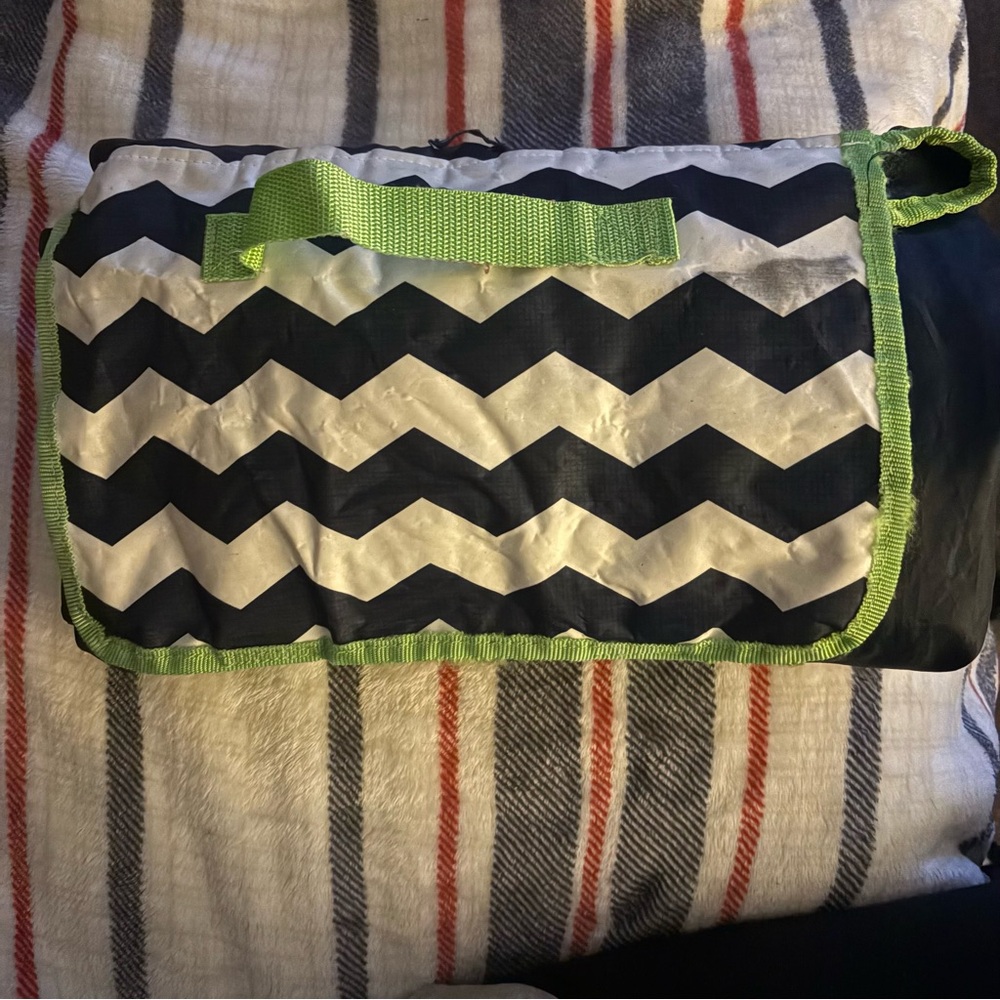 Thirty One Chevron Patterned Foldable Blanket